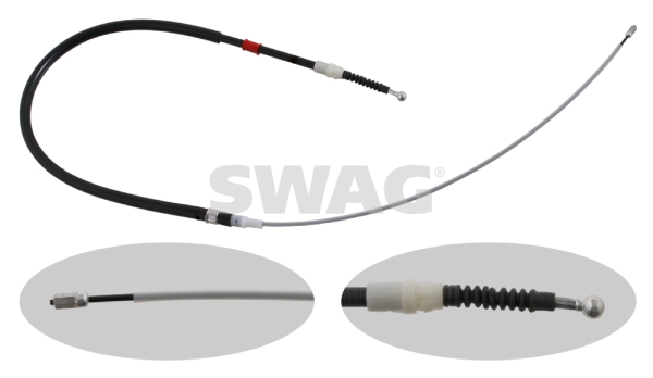 Cablu, frana de parcare 30 93 0727 SWAG